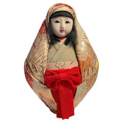 Japanese Daruma Doll HIMEDARUMA Yuhime-ningyo Ehime 1990s
