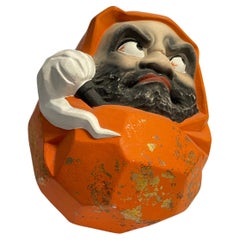 Japanische Daruma Obejct mit Metall 2000er Jahre