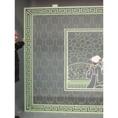 Japanese Decorative Art Openwork Iron Partition