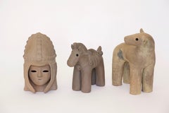 Japanese Decorative Haniwa Style Ceramic Figures