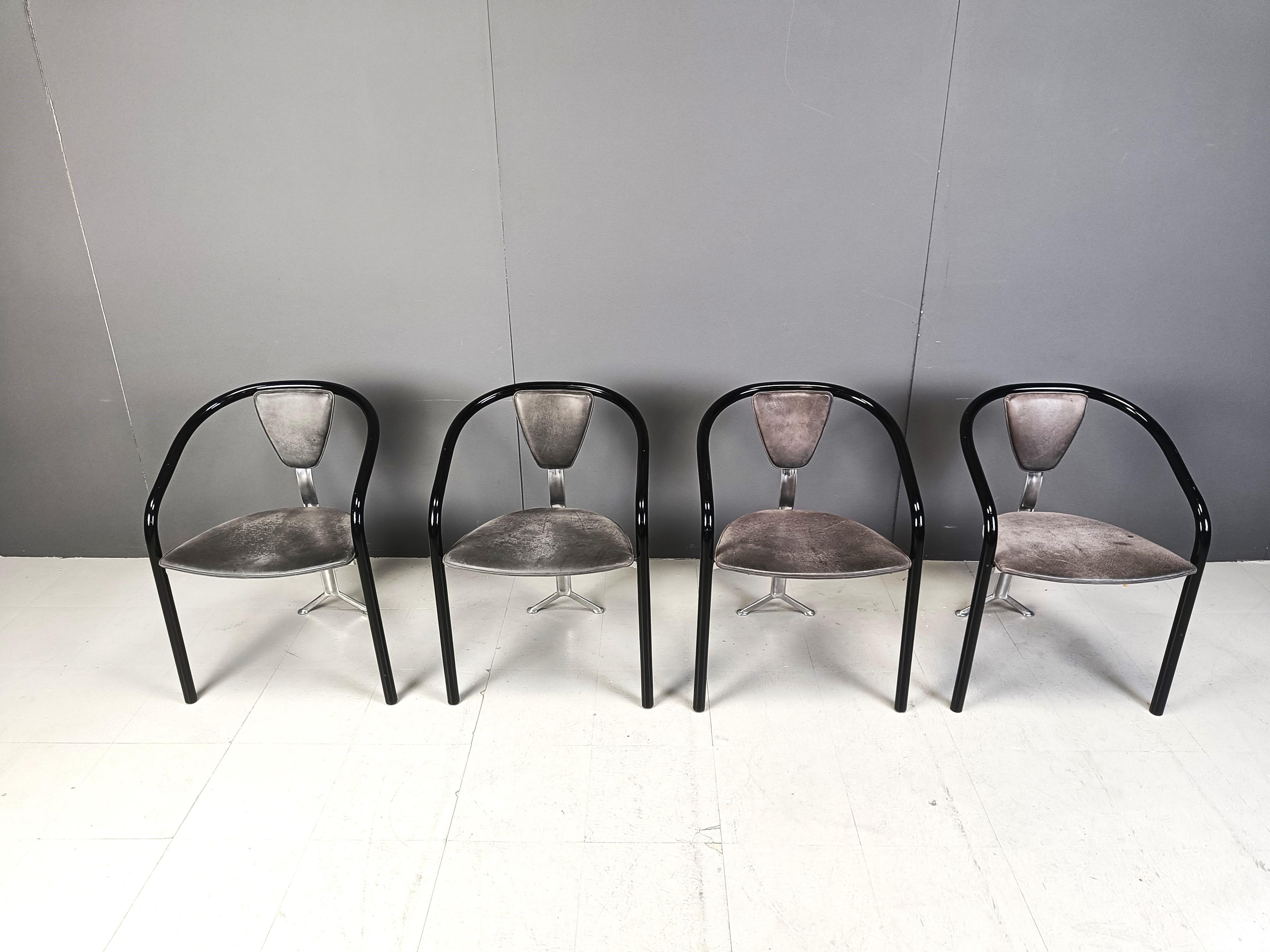 Mid-Century Modern Chaises de salle à manger japonaises de Toshiyuki Kita pour Aidec Japan, années 1980