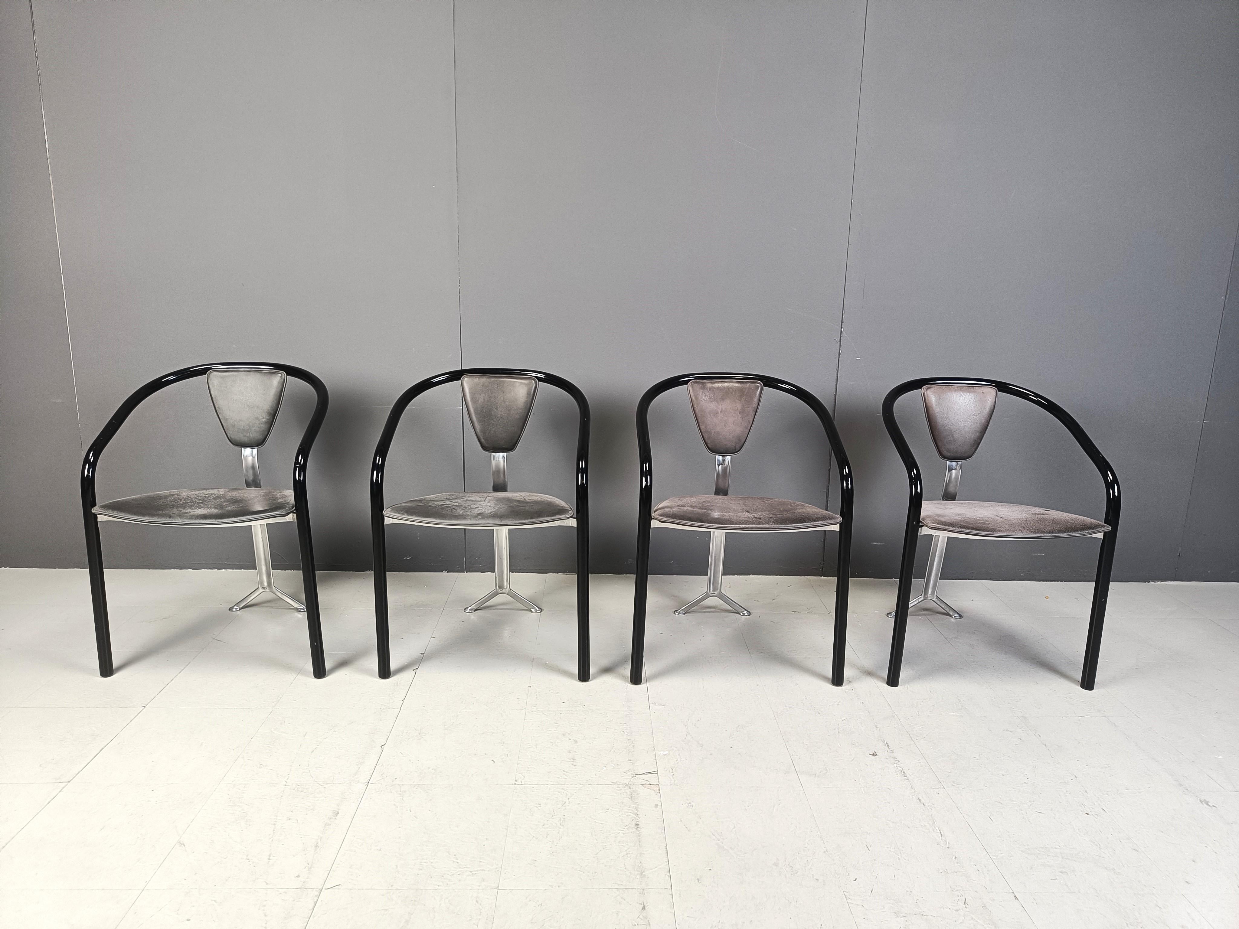 Japonais Chaises de salle à manger japonaises de Toshiyuki Kita pour Aidec Japan, années 1980