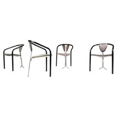 Japanese design dining chairs by Toshiyuki Kita for Aidec Japan, 1980s