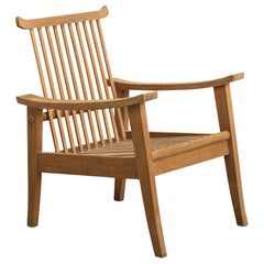 Japanese Designer, Lounge Chair, Ash, Japan, 1950s
