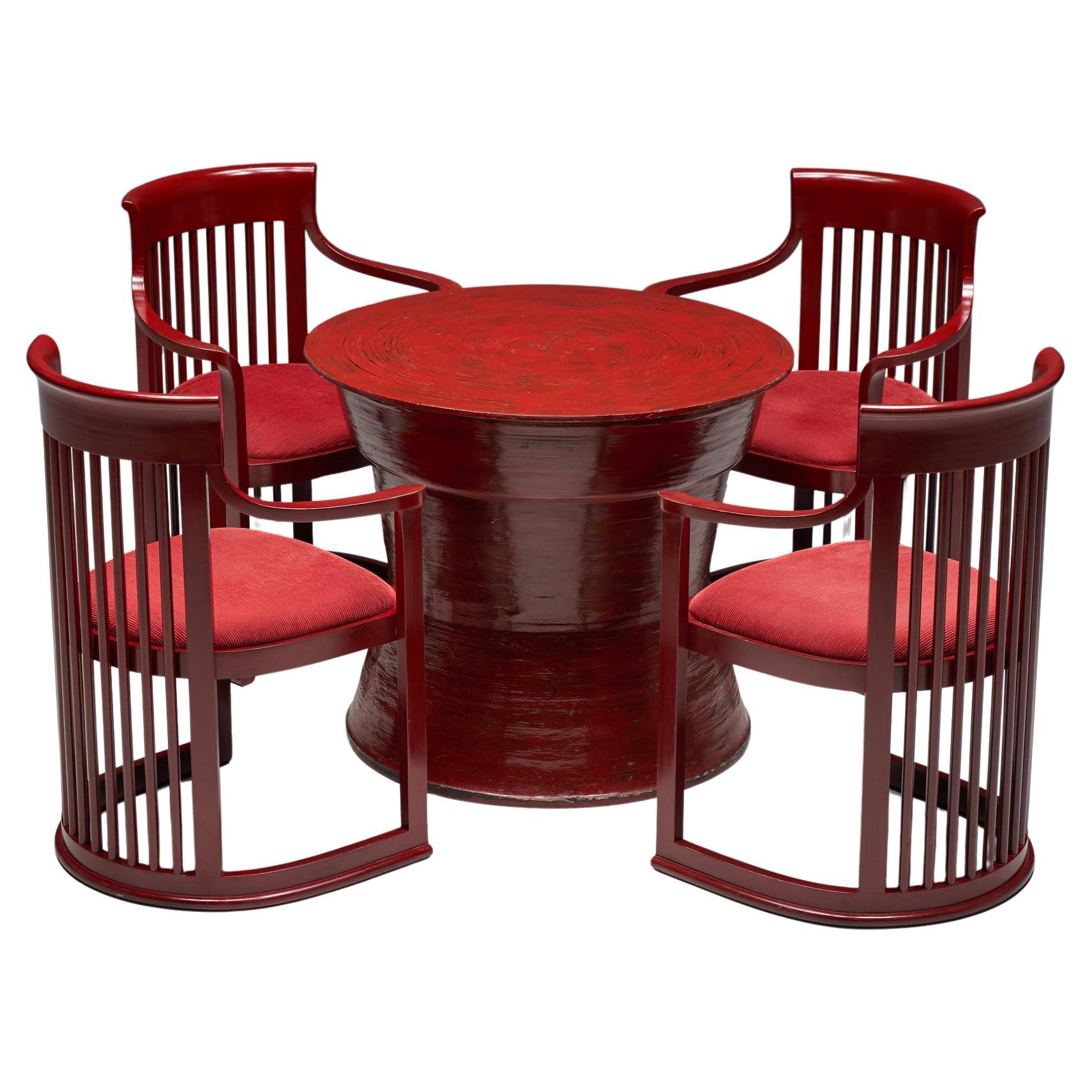 Service de table japonais dans le style de Frank Lloyd Wright, Belgique, années 1940 en vente