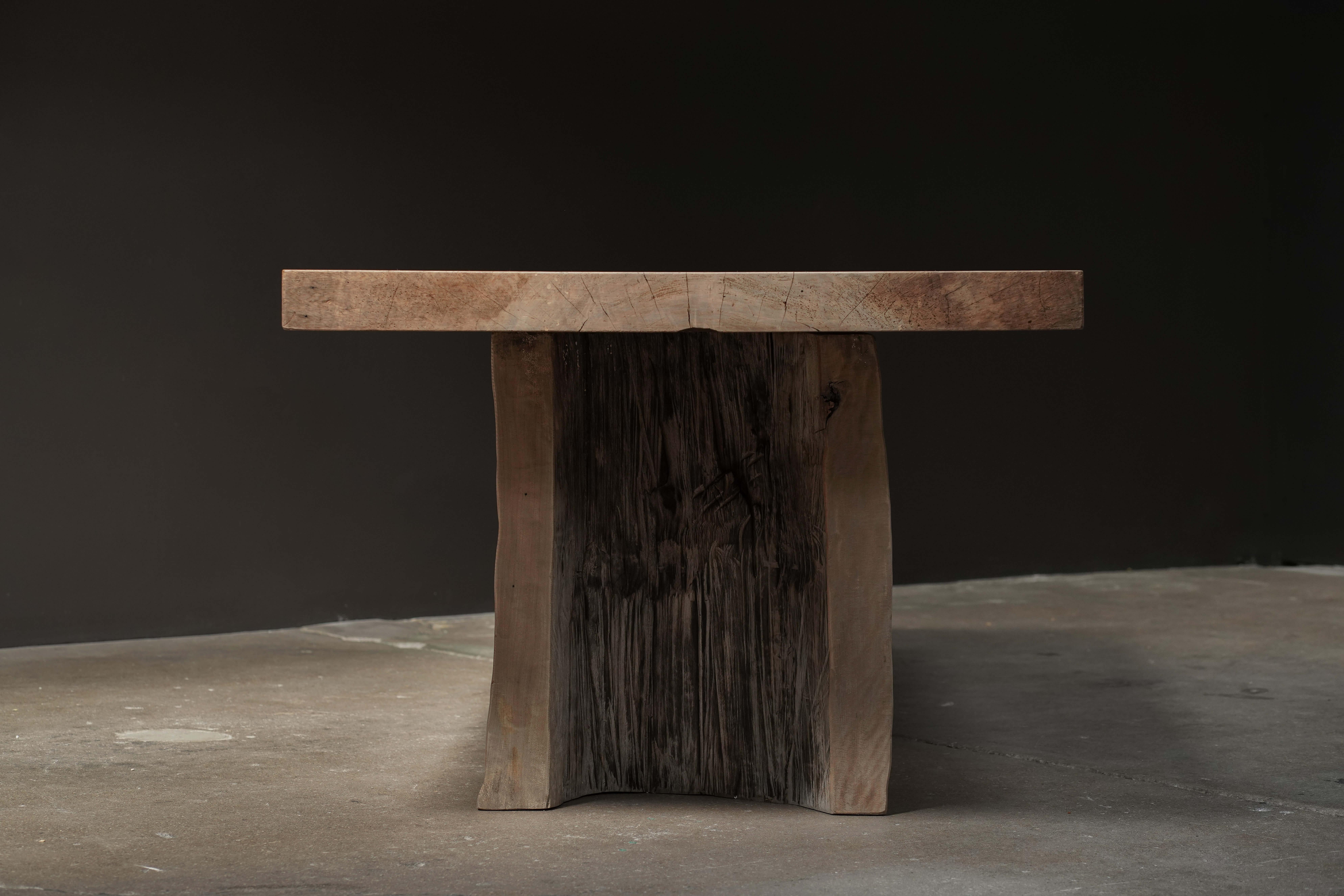 19th Century Japanese Dining Table, Zelkova Wood For Sale