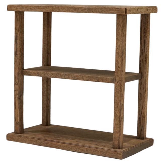 Présentoir japonais en Oak Nara, milieu du 20e siècle - Design minimal raffiné