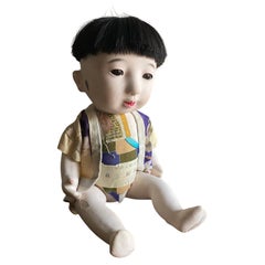 Japanese Doll in Boiled Cardboard (Papier-mâché), Early 20th Century