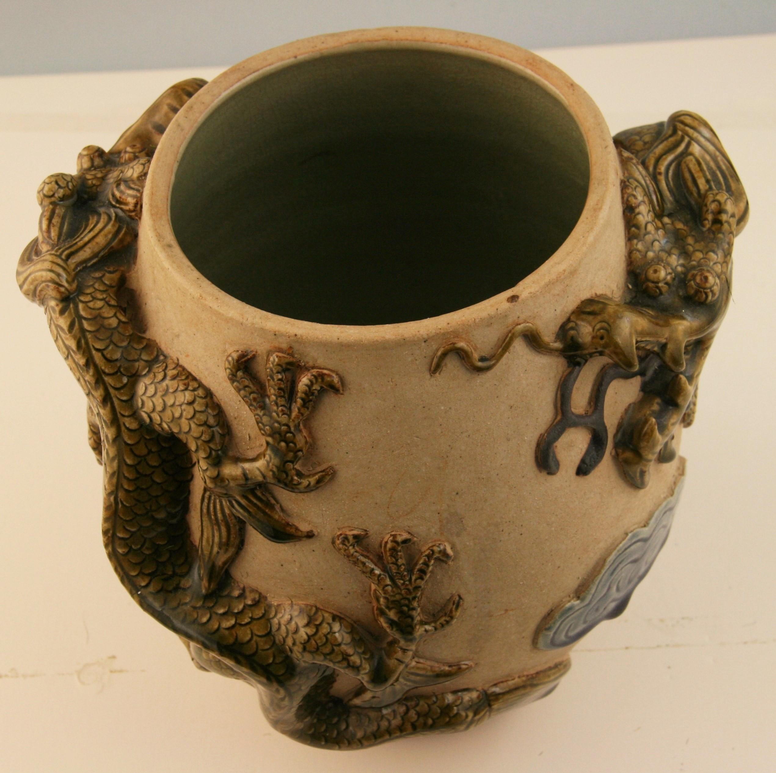 Japanese Dragon Vase For Sale 3