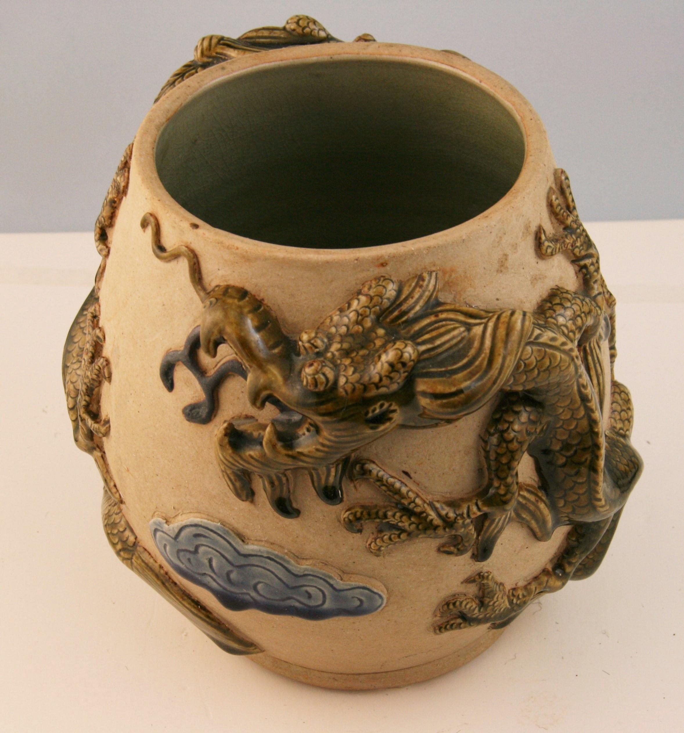 Japanese Dragon Vase For Sale 1