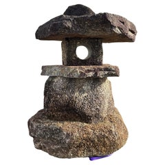 Antico Drammatico Giapponese alto "Spirit Mountain"  A. Stone Lanterna