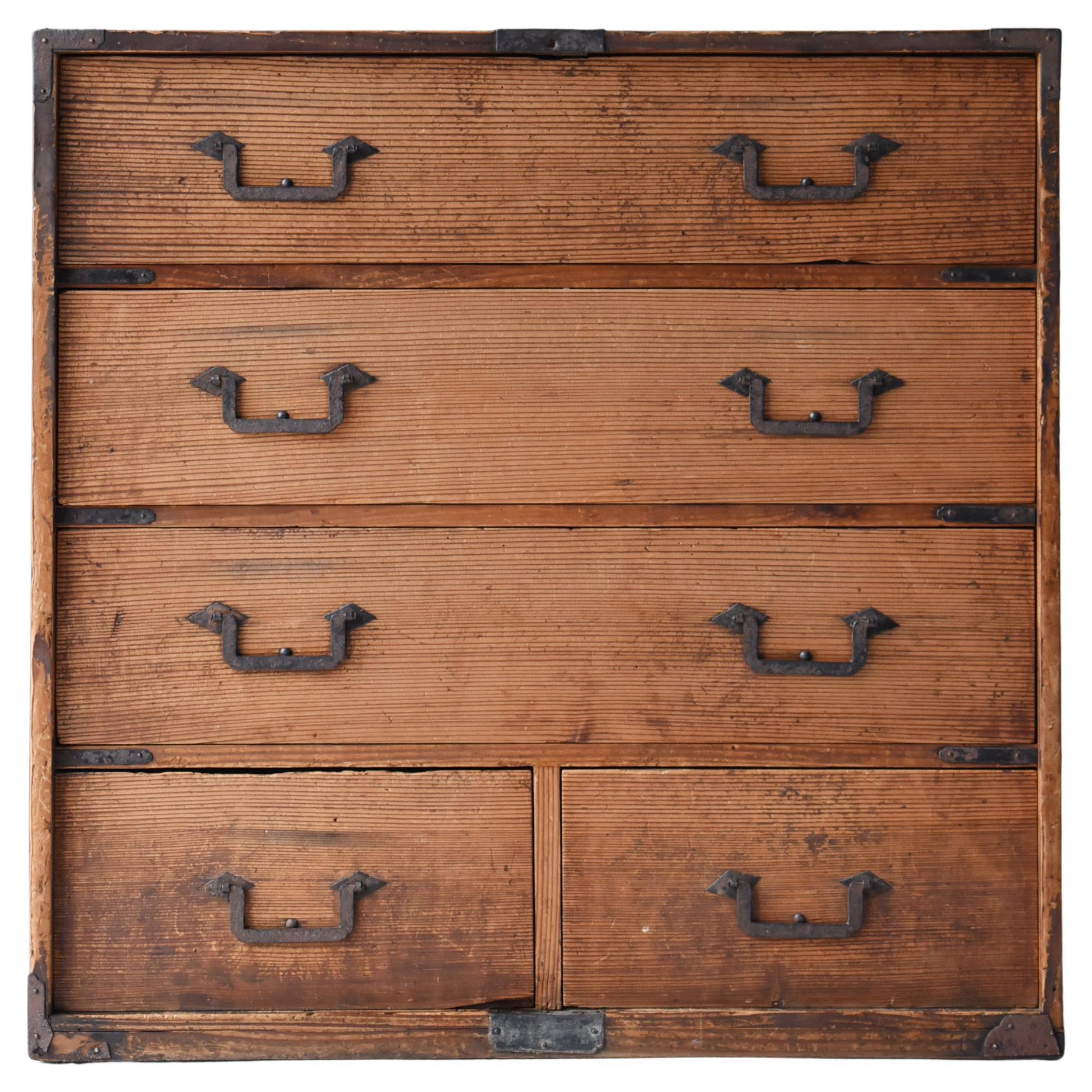 Japanese Antique Drawer 1882s / Tansu Sideboard Wabi Sabi
