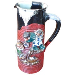 Japanese Early 20th Century Sumida Gama Jug