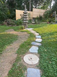 Japanese Early Antique Stone Four Buddhas Pagoda 10 feet, Best In Class