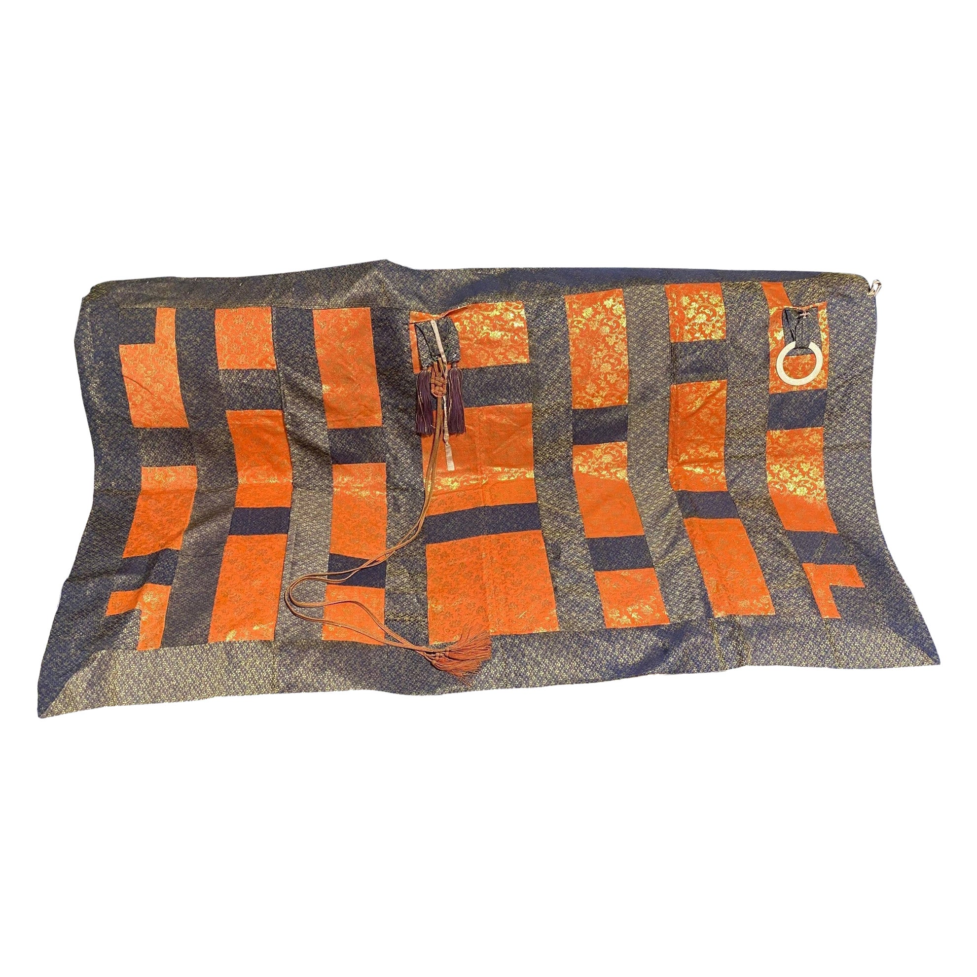Abito da cerimonia giapponese Edo Buddhist Monk Priest 7 Column Silk Brocade Kesa