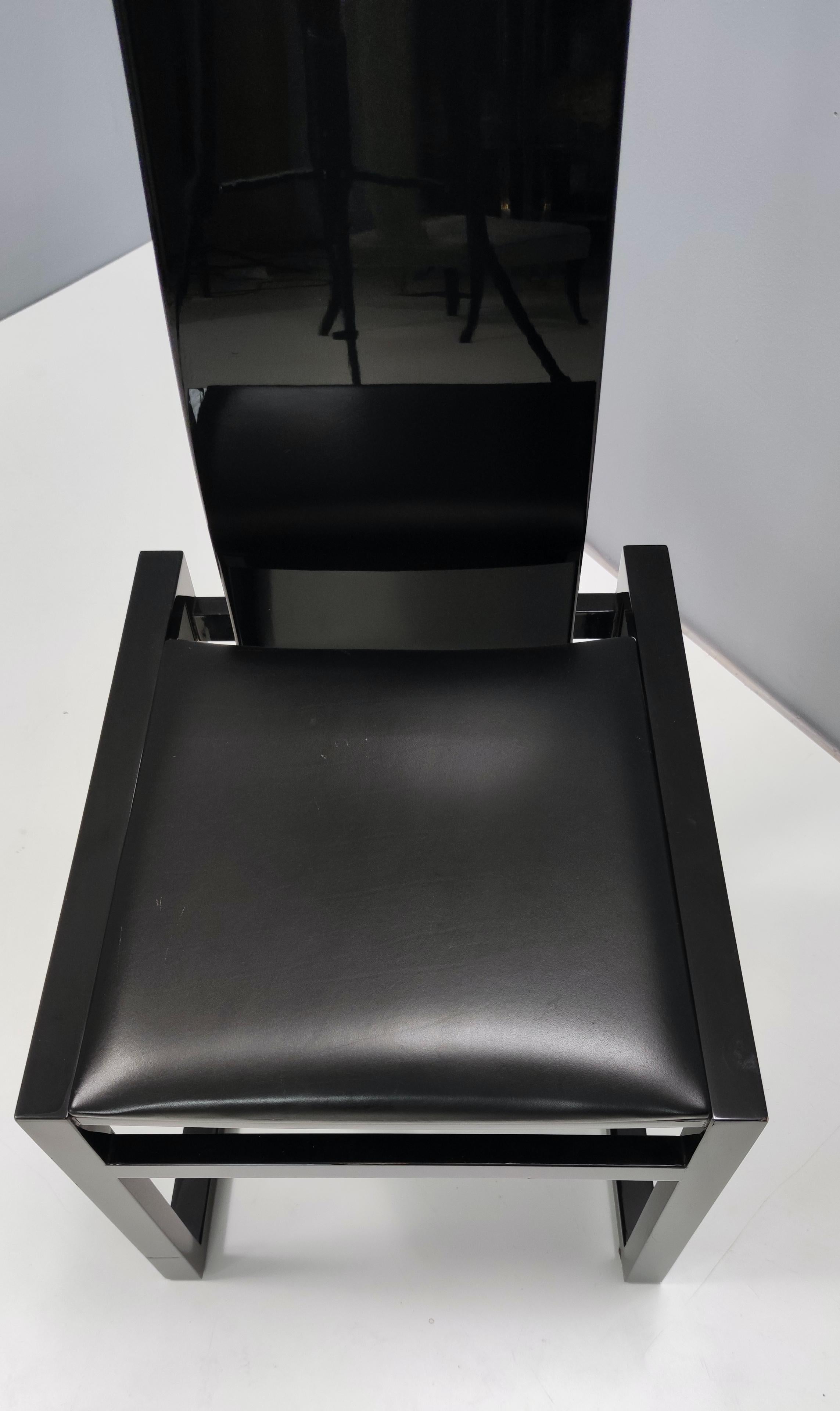 Leather Postmodern Japanese EDO Chair by Kisho Kurokawa for PPM Corporation, 1980s For Sale