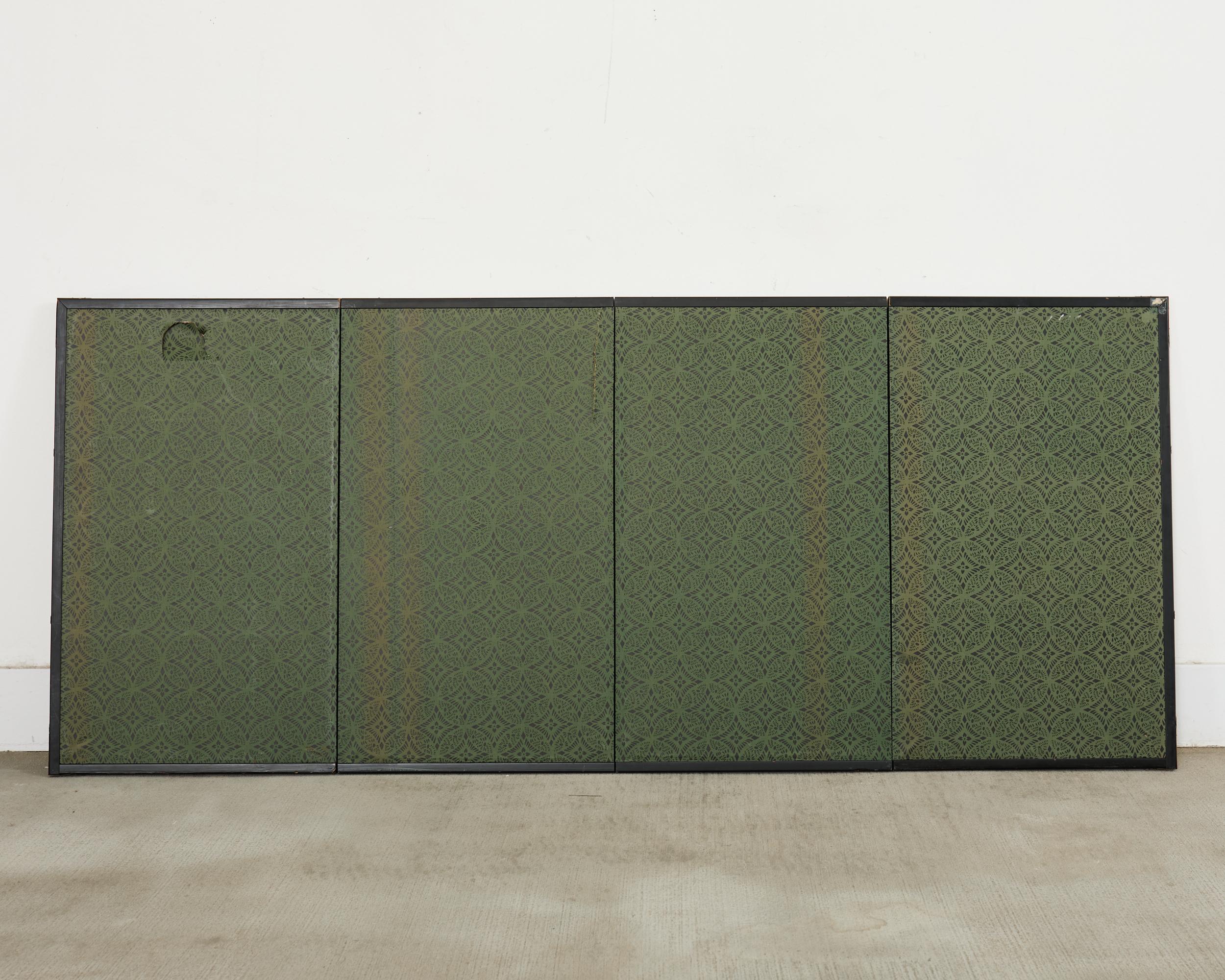 Japanischer Edo-Bildschirm mit vier Tafeln Paragons der Pietät im Angebot 13