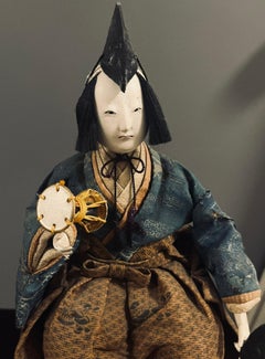Japanese Edo Hina Ningyō Five Court Musician Dolls Set, circa 1800