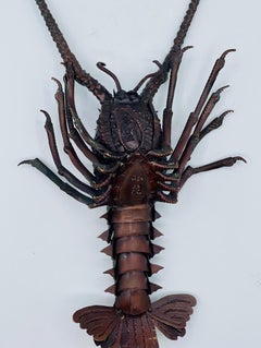 Japanese Edo Jizai Okimono Articulated Metal Rock Lobster by Hiroyoshi, c. 1850
