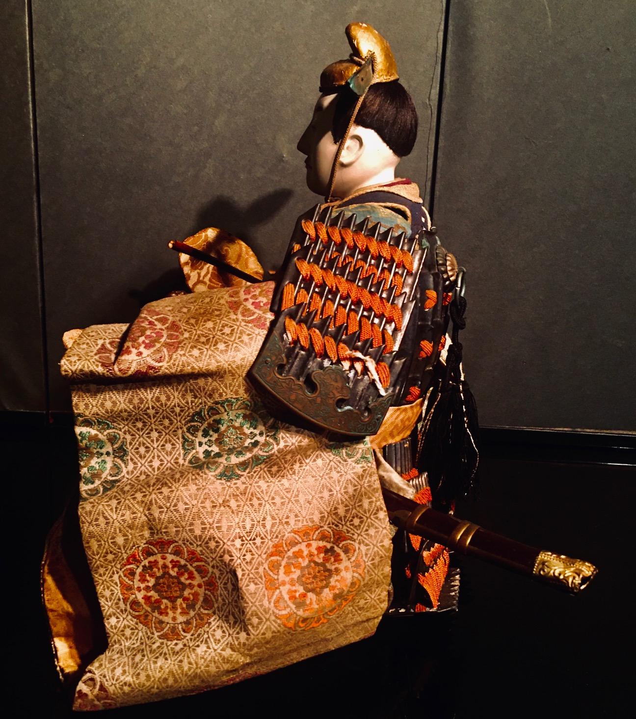 Japanese Edo Musha Ningyô of Toyotomi Hideyoshi In Good Condition In New York, NY