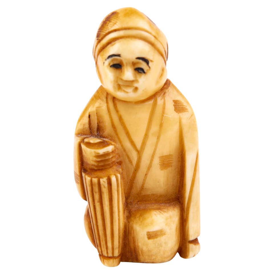 Netsukes - 296 For Sale on 1stDibs | antique netsuke for sale, netsuke ...