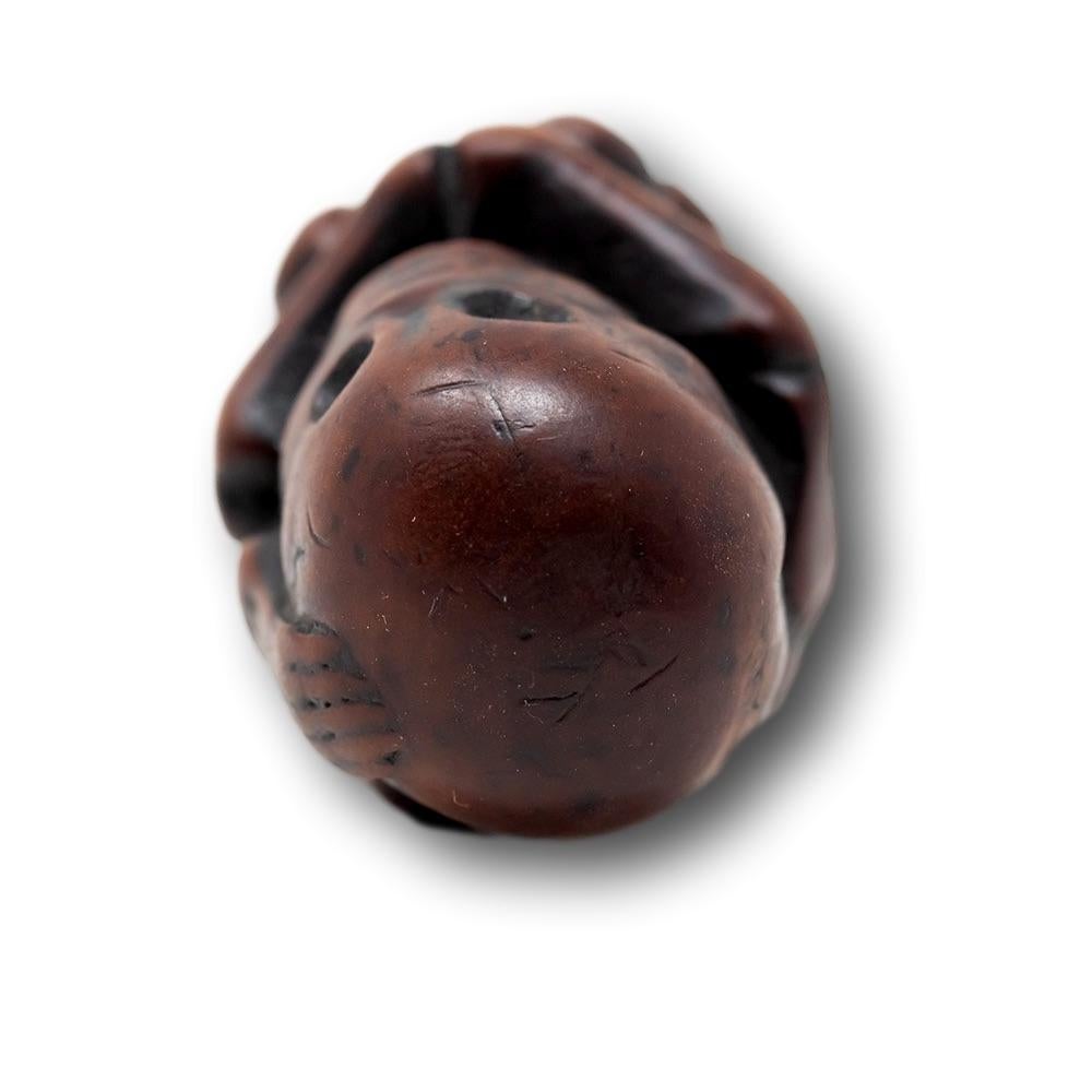 Période Edo japonaise (1603-1868) Foetus Netsuke en vente 3