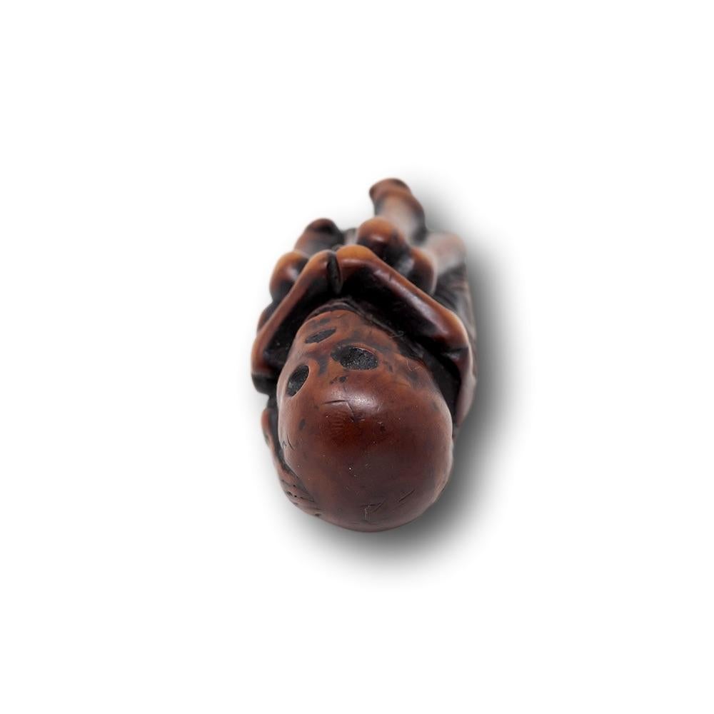 Période Edo japonaise (1603-1868) Foetus Netsuke Bon état - En vente à Newark, England