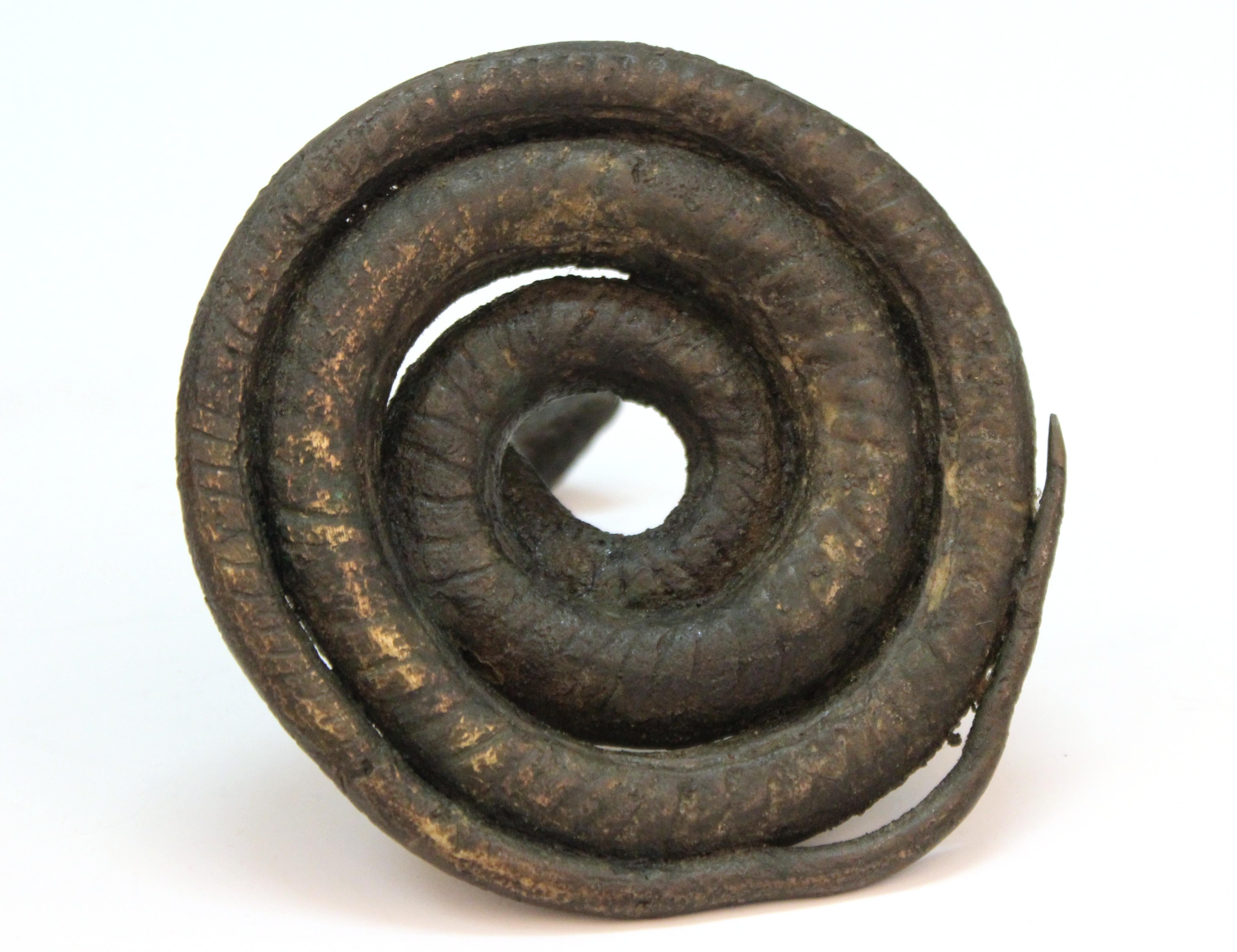 Japanese Edo Period Bronze Snake with Wood Shrine 4