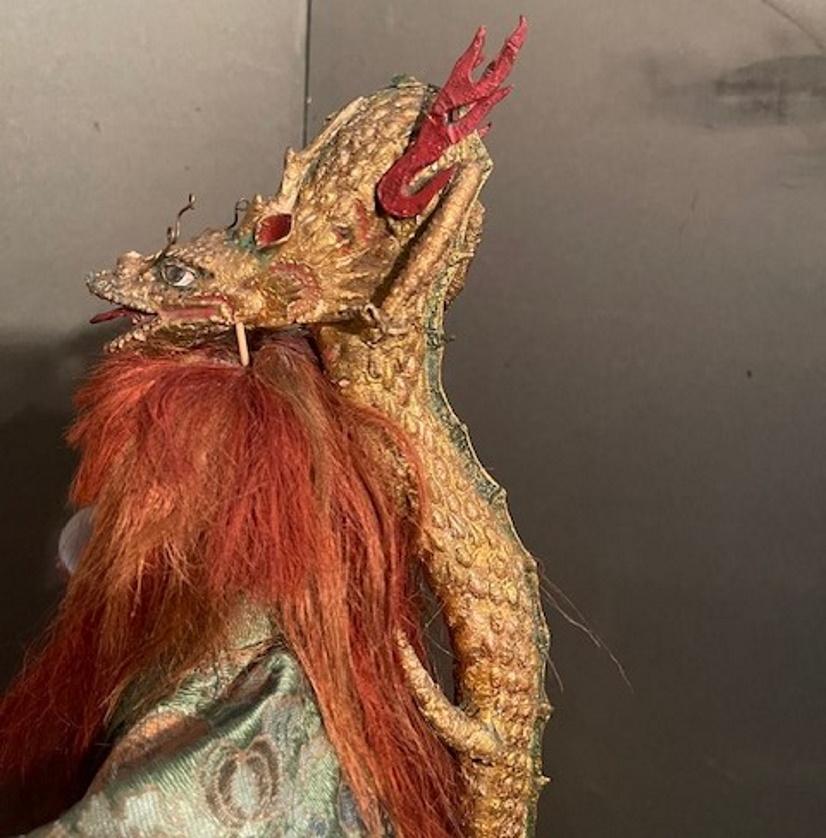 Wood Japanese  Edo Period Dragon God Ningyô, Ca. 1820 For Sale