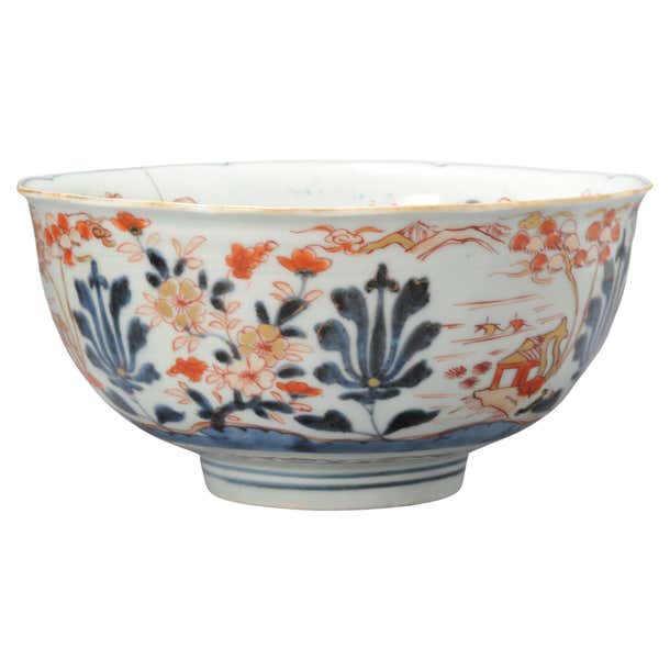 Japanese Edo Period Imari Porcelain Bowl Japan Lotus Flowers, C 1680 ...