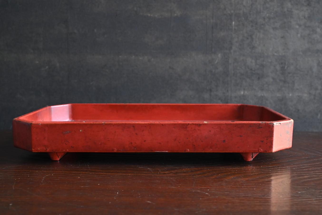 Bandeja de laca japonesa del periodo Edo/1700-1868/bandeja para tazas de café/soporte expositor 1