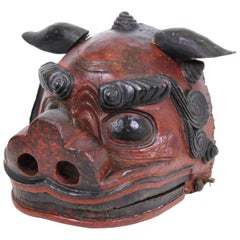 Japanese Edo Period Lion Mask