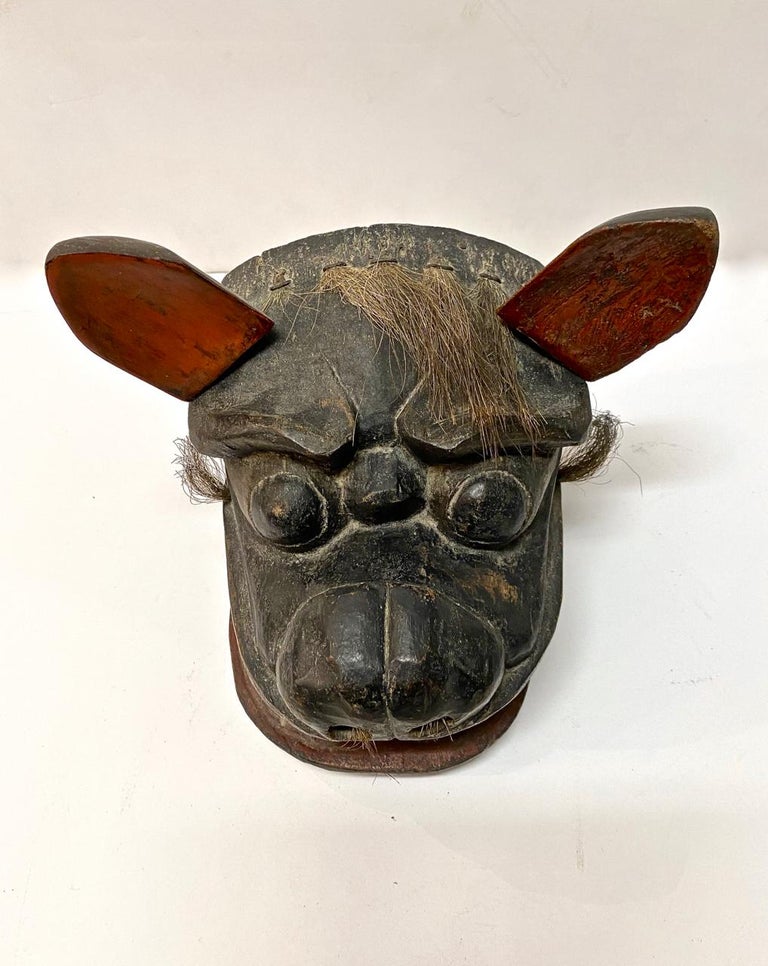 Noh Edo Period Lion Mask II For Sale at 1stDibs