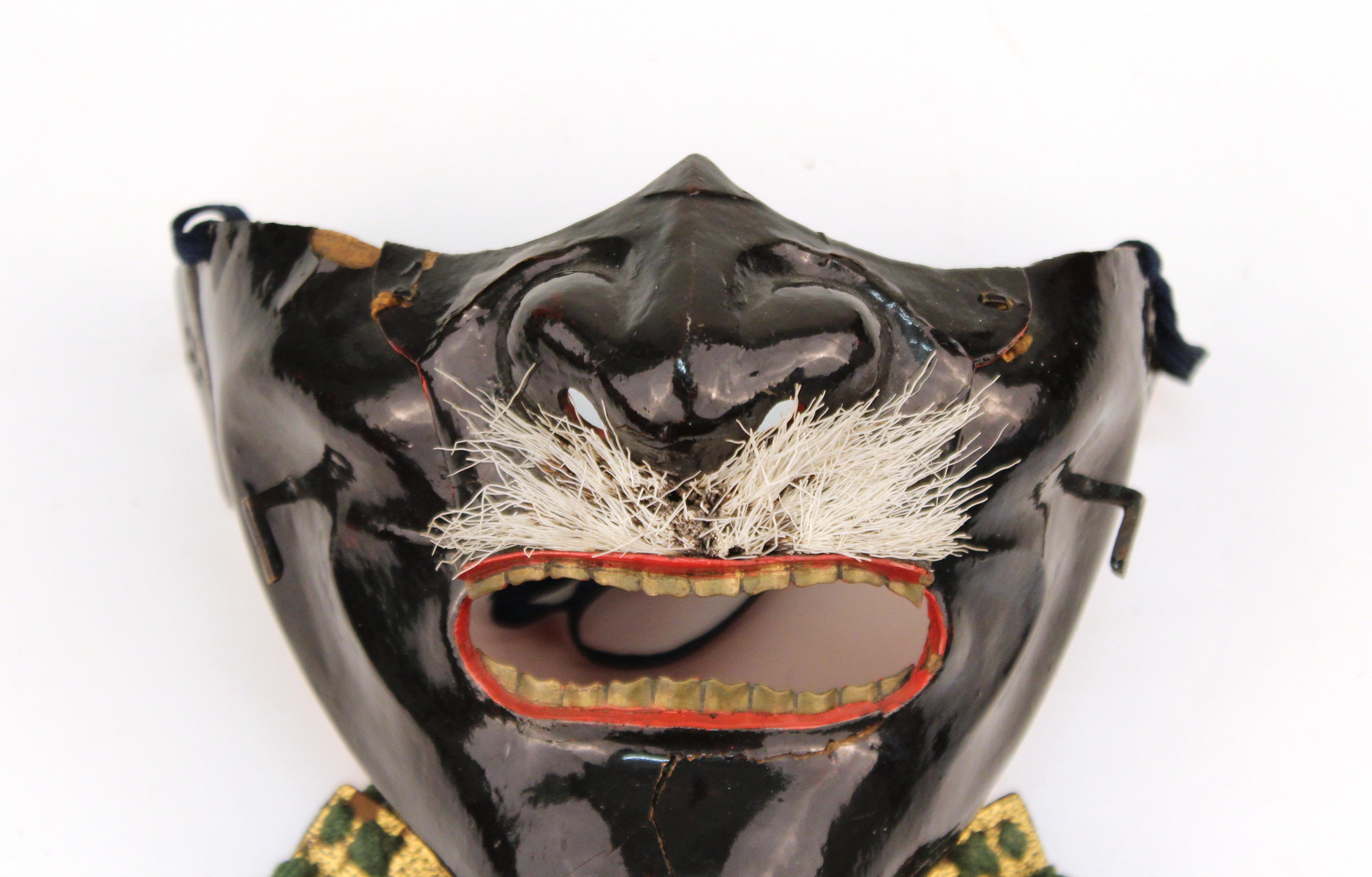 19th Century Japanese Edo Period Samurai Mask