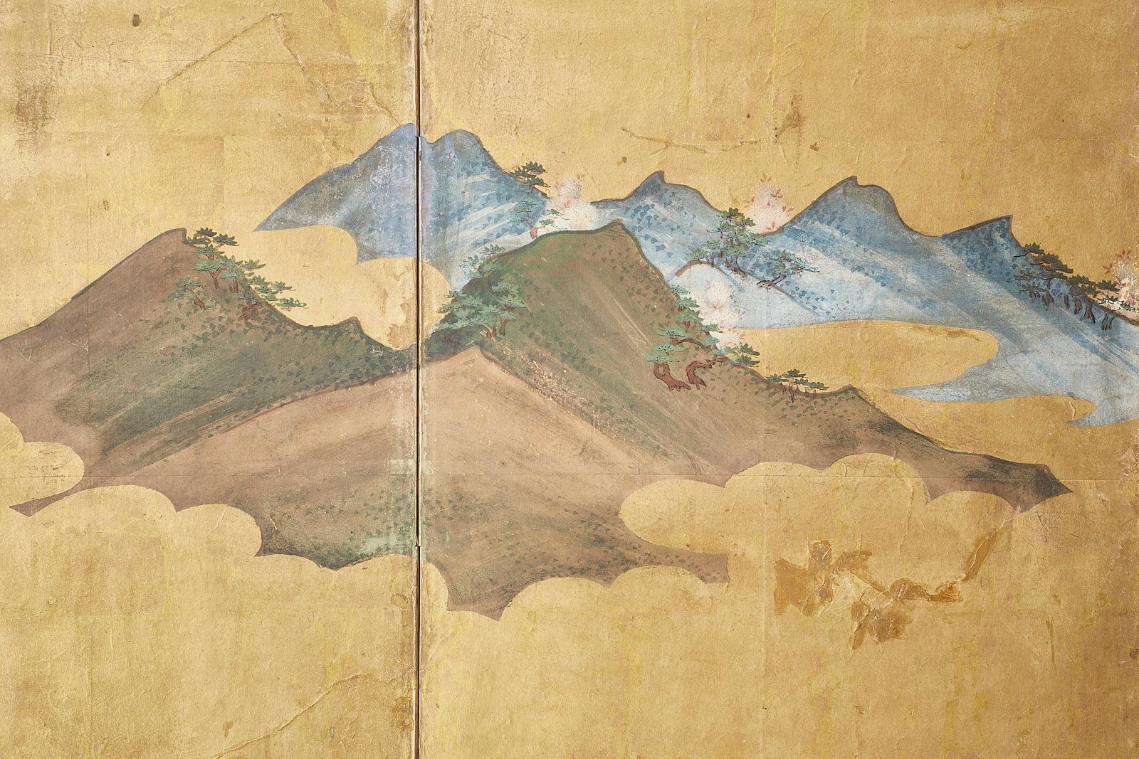 Japanese Edo Period Six-Panel Screen Summer Landscape 3