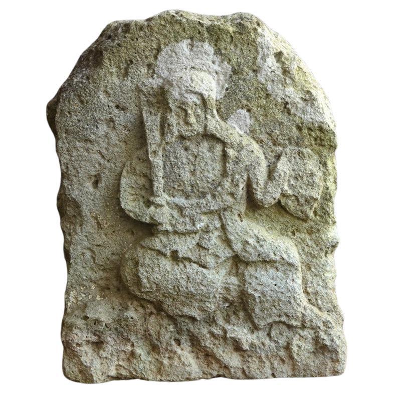 Japanese Edo Period Stone Buddha / Acala / 18th to 19th Century/Garden ornament