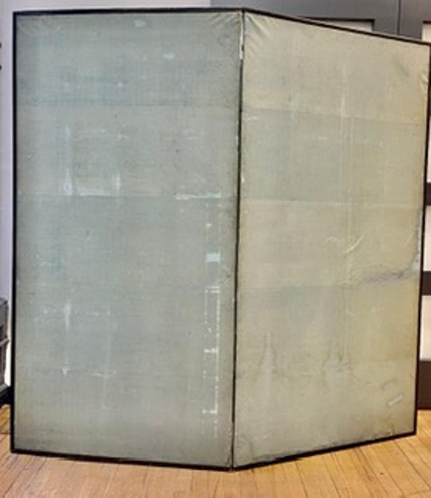 Japanese Edo Period Two-Panel Screen with Chrysanthemums, Ca. 1750 For Sale 3