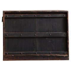 Armario Wabi-Sabi Kendon Japonés del Periodo Edo, Caja de Almacenamiento Primitiva Sugi de Cedro
