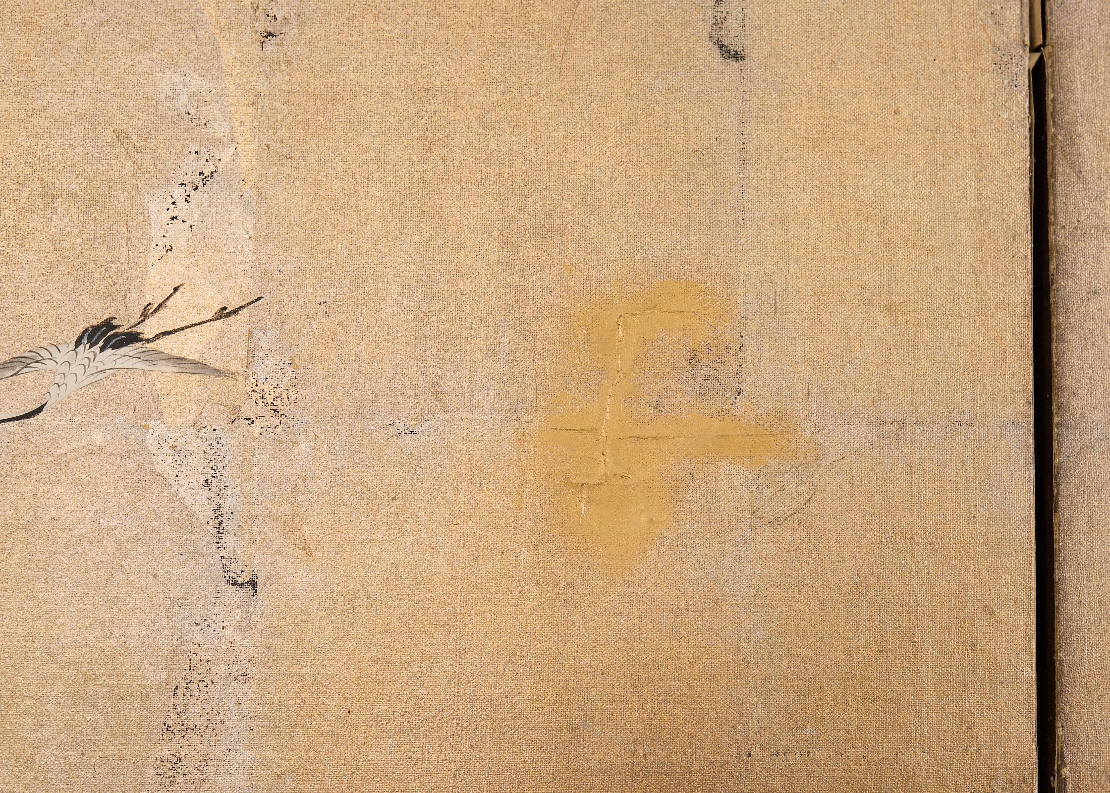 Japanese Edo Screen Kano School Isle of Immortals in vendita 6