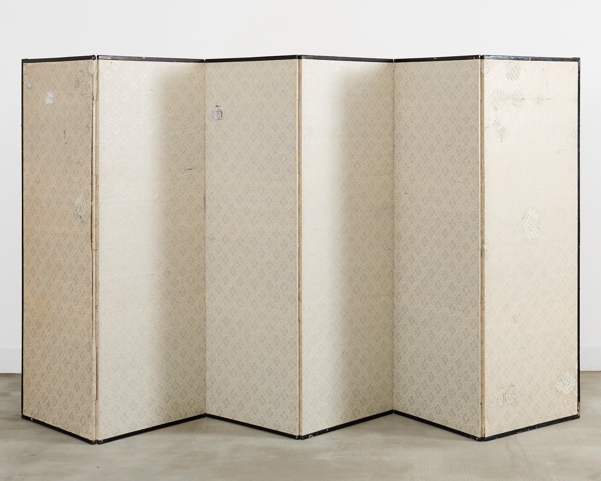 Japanese Edo Screen Kano School Isle of Immortals in vendita 12