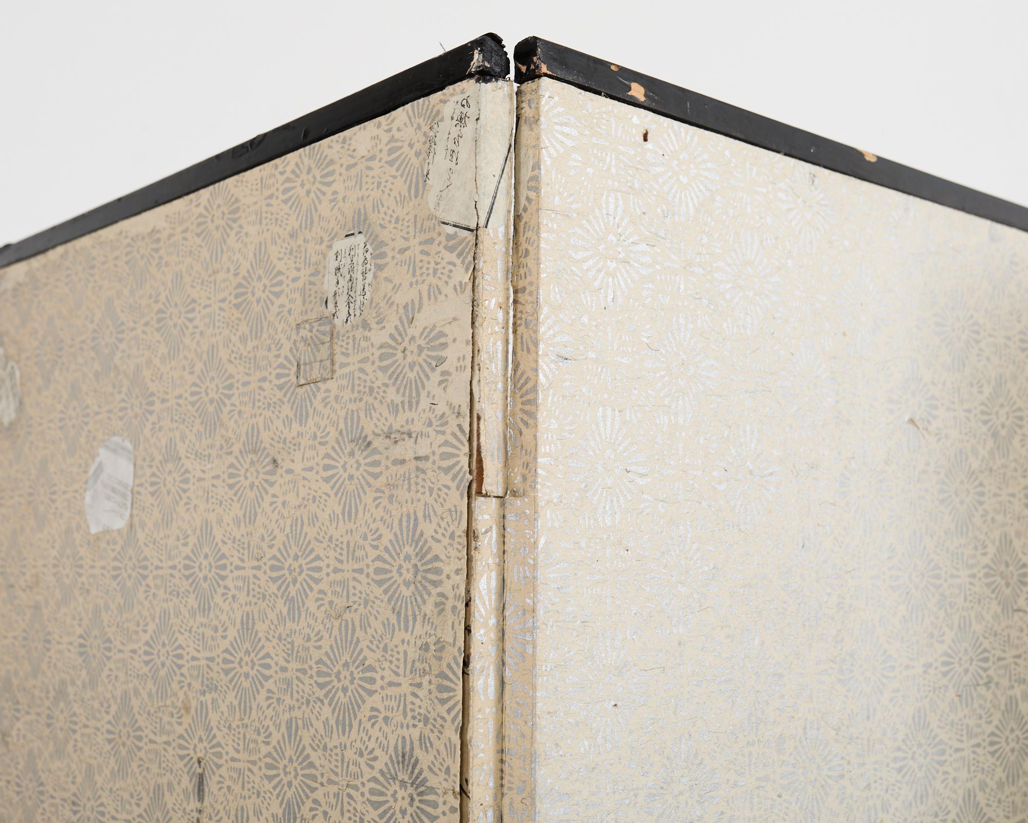 Japanese Edo Screen Kano School Isle of Immortals in vendita 13