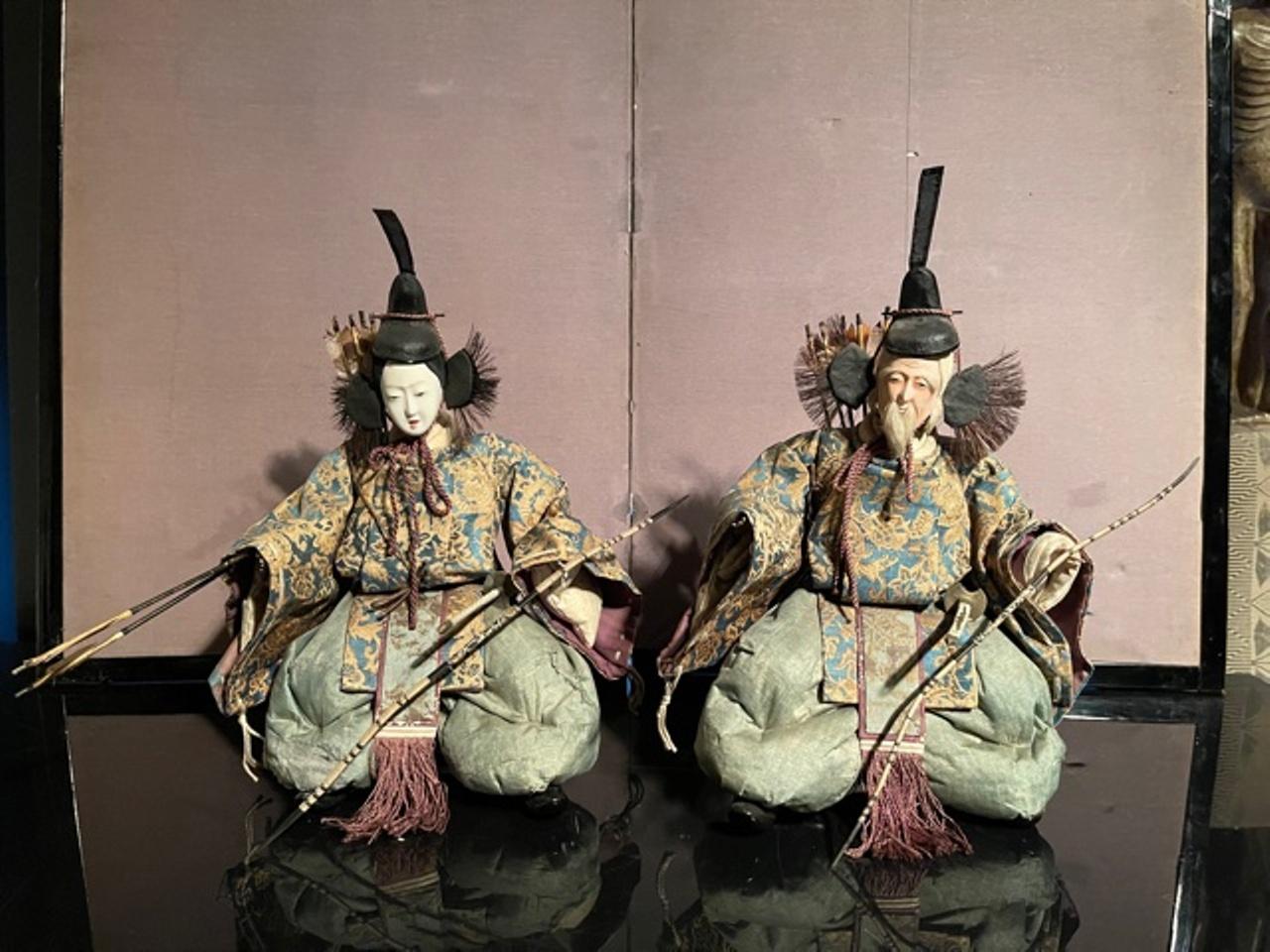 Japanese Edo Shinto Guardian Ningyo Dolls In Good Condition In New York, NY
