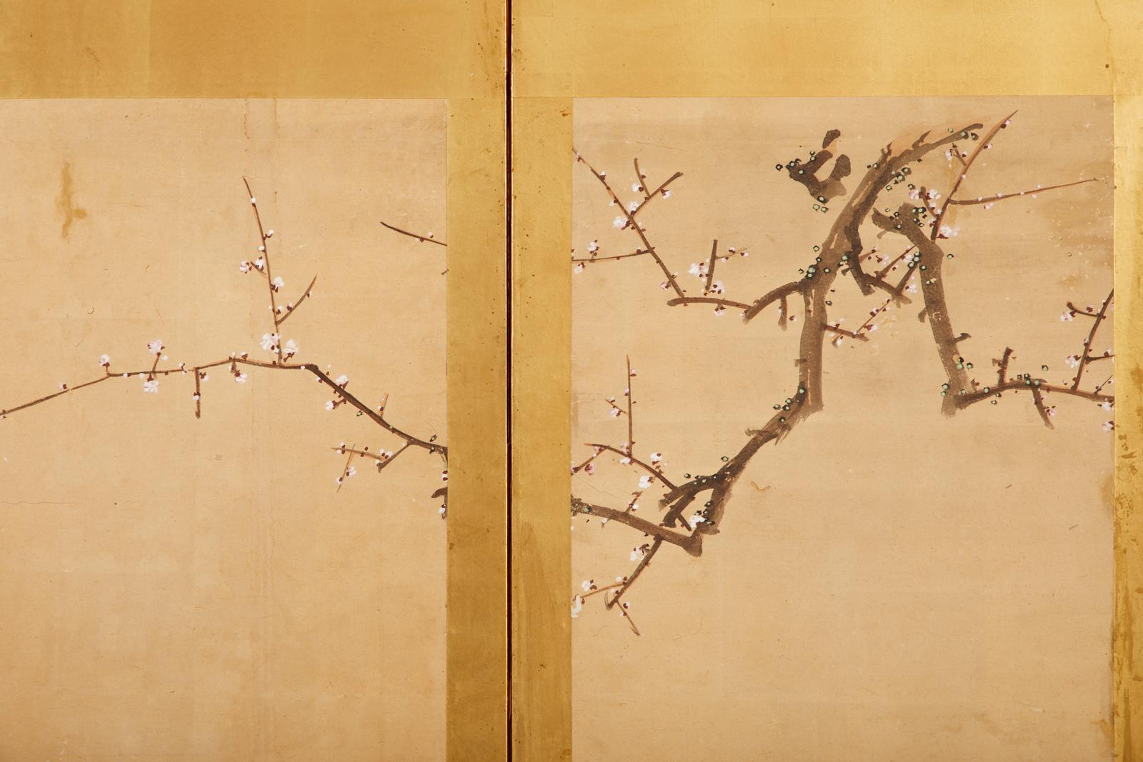 Japanischer Edo-Raumteiler mit sechs Tafeln Yoshitsune und Benkei im Angebot 11