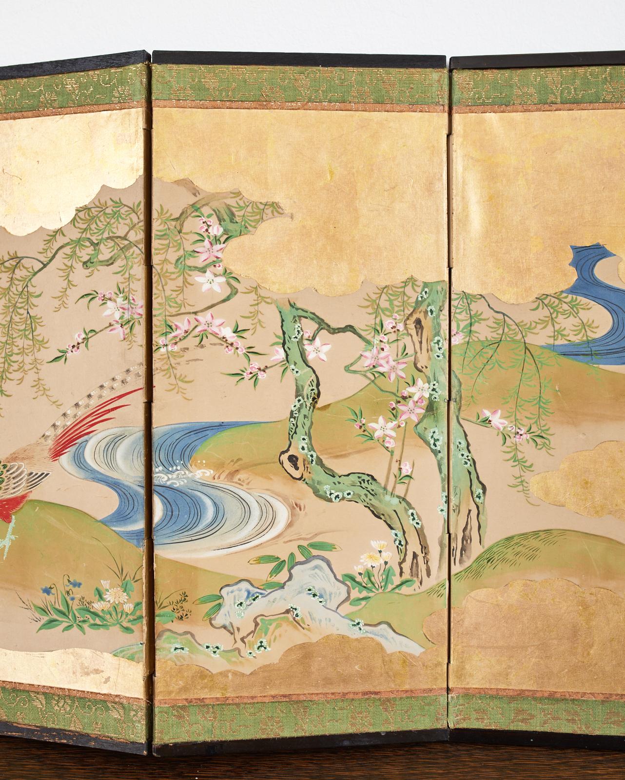 Paravento da tavolo giapponese Edo a sei pannelli di Maruyama Okyo in vendita 2