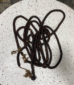 Japanese Edo Temple Shrine Buddhist Monk Juzu Prayer Beads Mala Rosary Necklace