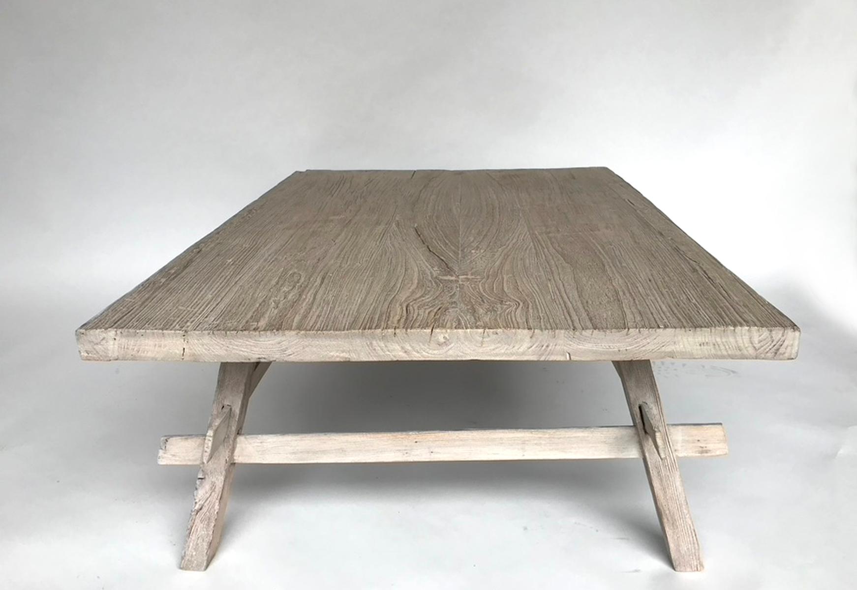 20th Century Japanese Elm Coffee or Cocktail Table
