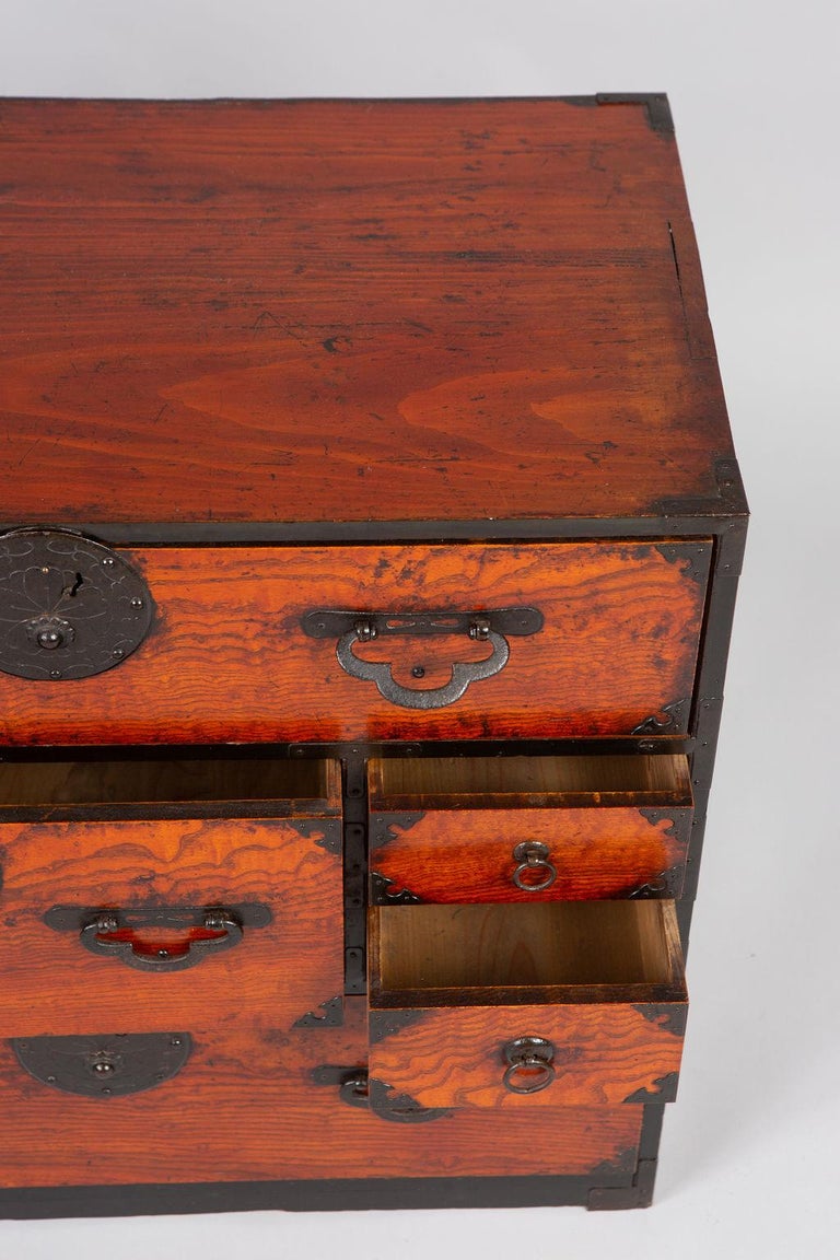 Japanese Elm Tansu Small Chest at 1stDibs