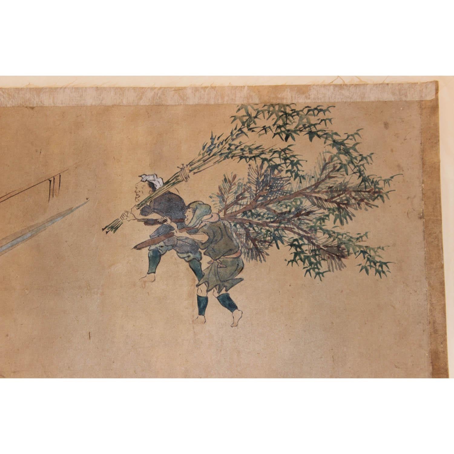 Japanese Emaki, Planting Trees 3