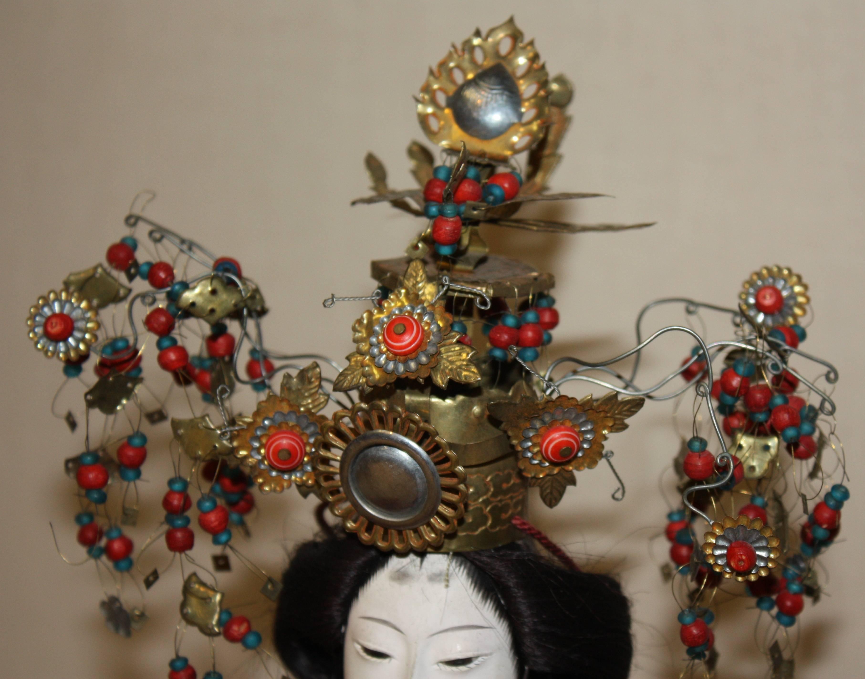 19th Century Japanese Emperor and Empress Dolls, Meiji Period