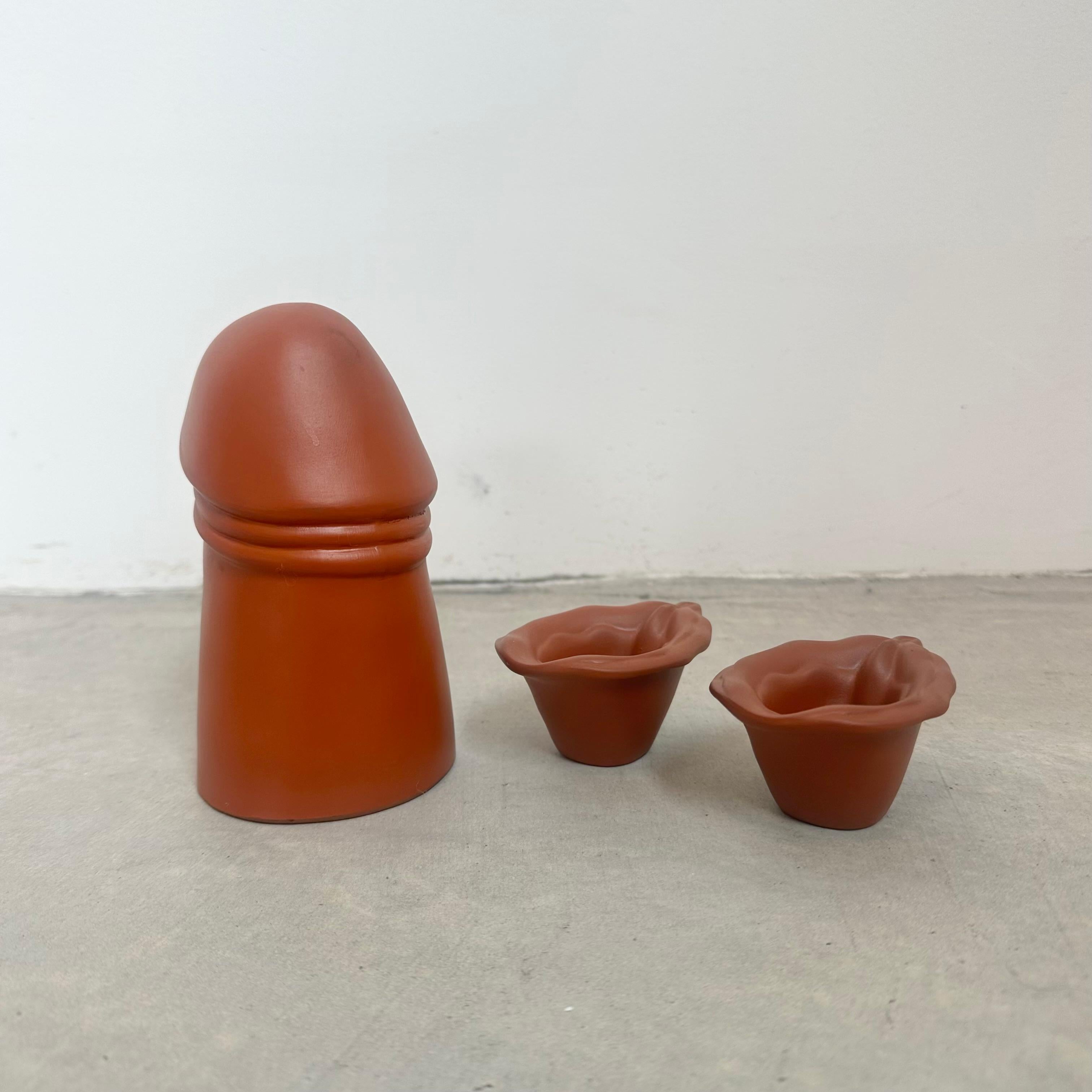 Japanese Erotic Sake Set, 1970s Japan In Good Condition In Los Angeles, CA